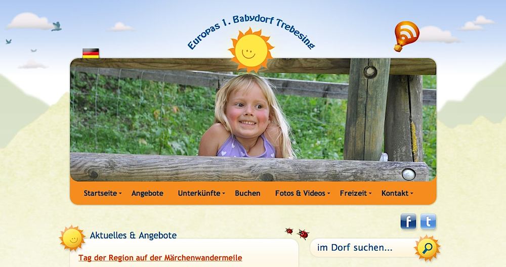 Neue Homepage Babydorf Trebesing